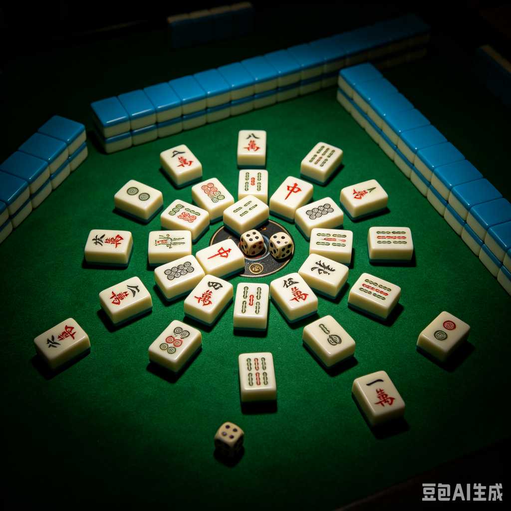 minimal text mahjong set